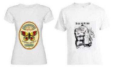 Camiseta de manga corta en color blanco